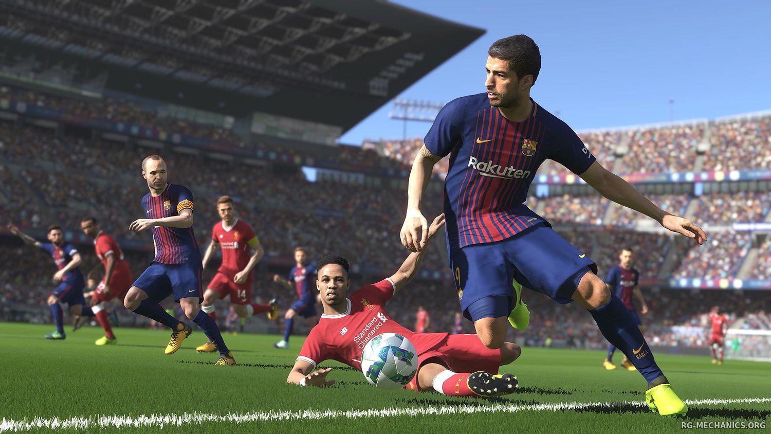 Скриншот 1 к игре PES 2018 / Pro Evolution Soccer 2018: FC Barcelona Edition (2017) PC | RePack от R.G. Механики