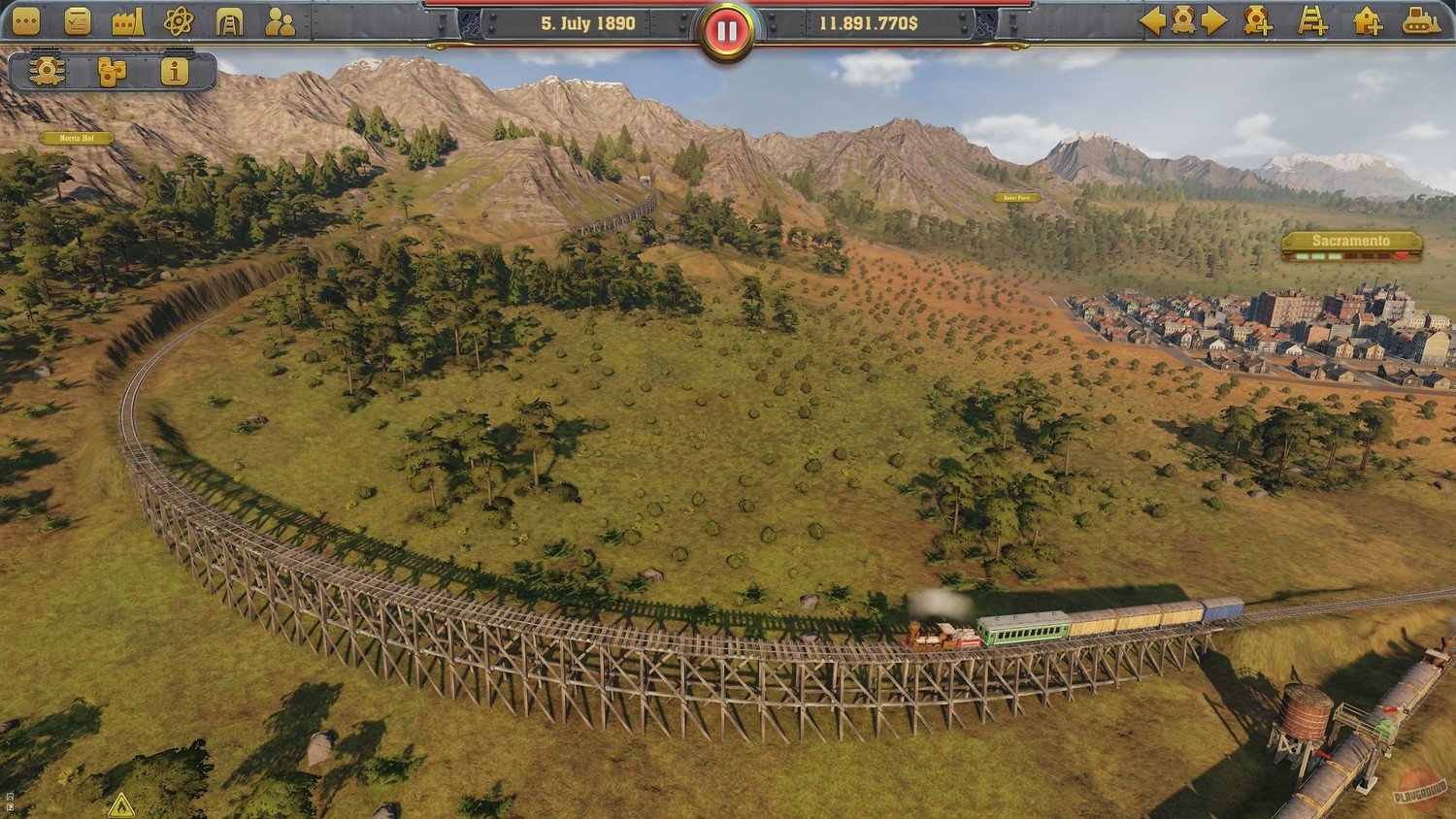 Скриншот 2 к игре Railway Empire Complete Collection v.1.14.0.27219 [GOG] (2018) скачать торрент Лицензия
