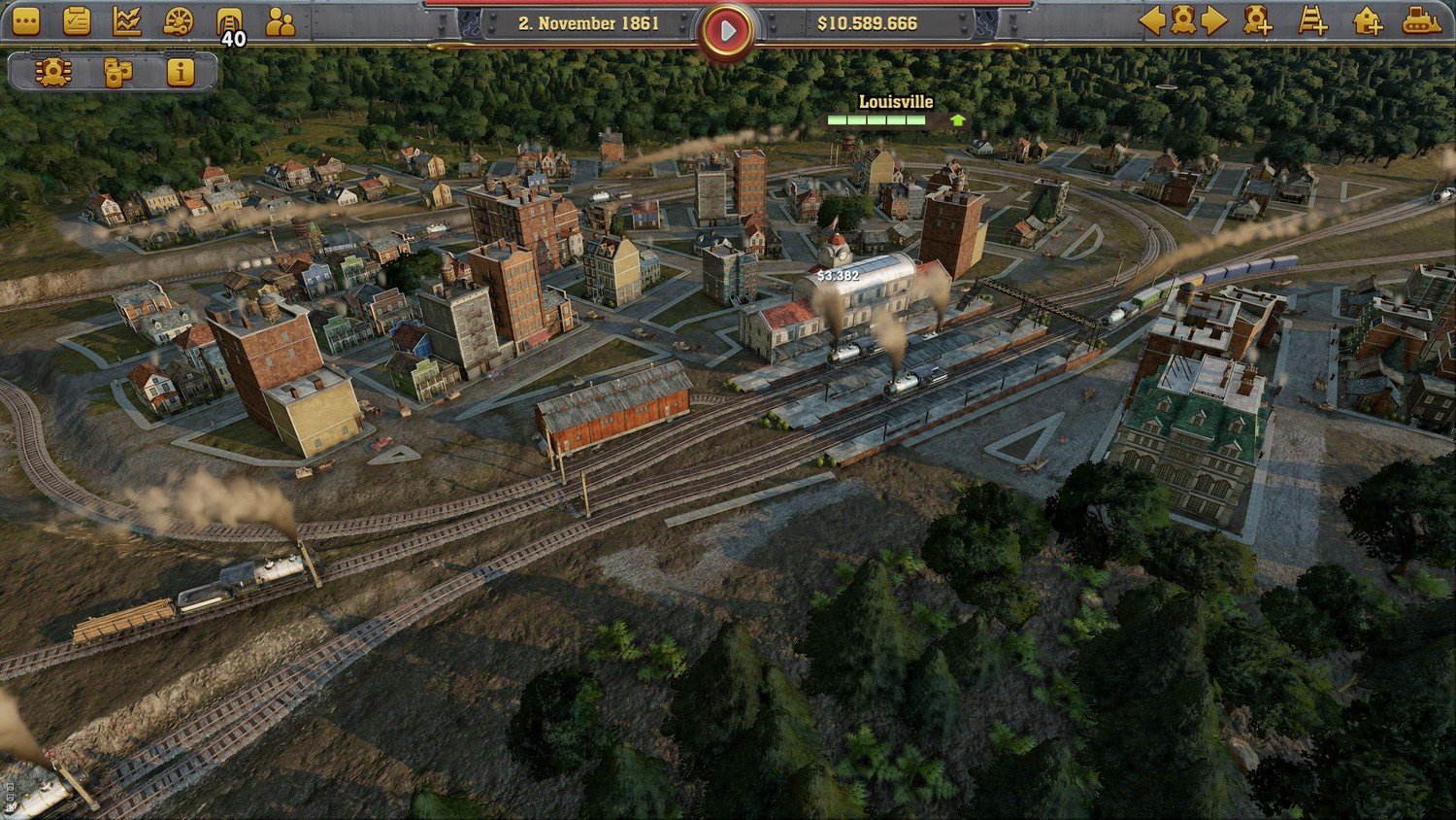 Скриншот 1 к игре Railway Empire Complete Collection v.1.14.0.27219 [GOG] (2018) скачать торрент Лицензия