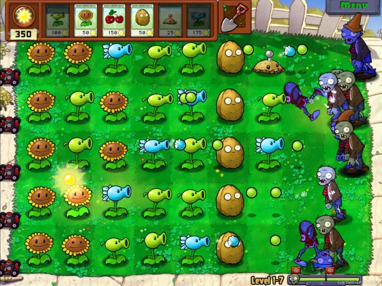 Скриншот 2 к игре Plants vs. Zombies [Portable] (2009) скачать торрент Лицензия